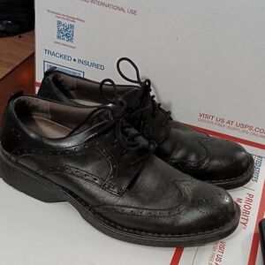 Classic Black Leather Men's Shoes